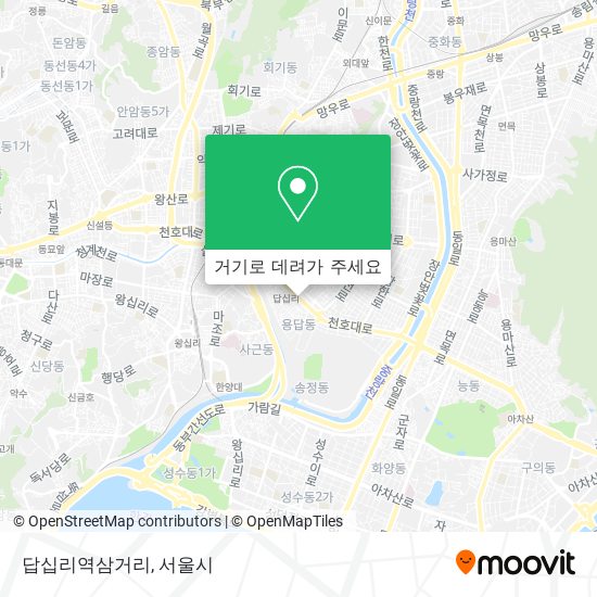 답십리역삼거리 지도