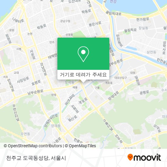 천주교 도곡동성당 지도