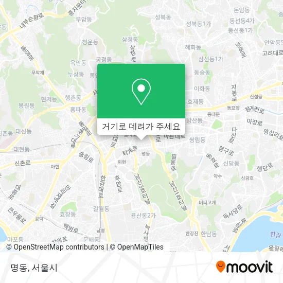 명동 지도