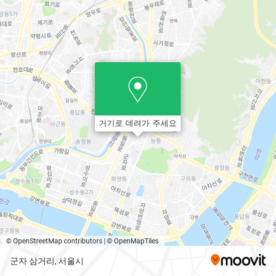 군자 삼거리 지도