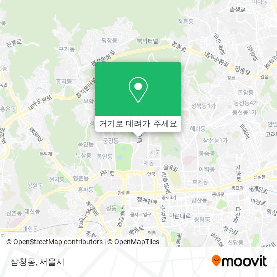삼청동 지도