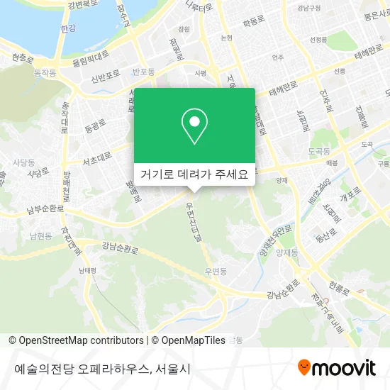 예술의전당 오페라하우스 지도
