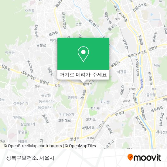 성북구보건소 지도