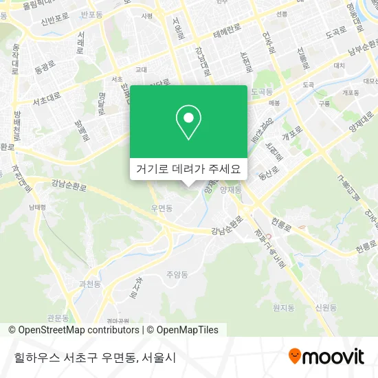 힐하우스 서초구 우면동 지도