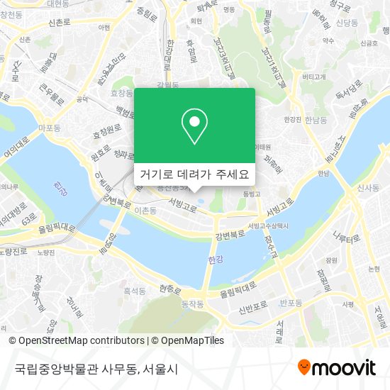 국립중앙박물관 사무동 지도
