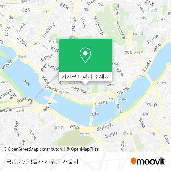국립중앙박물관 사무동 지도