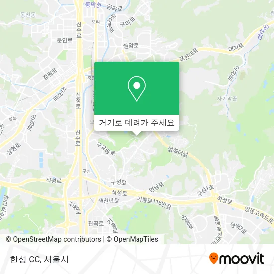 한성 CC 지도