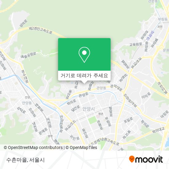 수촌마을 지도