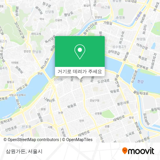 삼원가든 지도