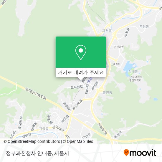 정부과천청사 안내동 지도