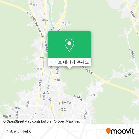 수락산 지도