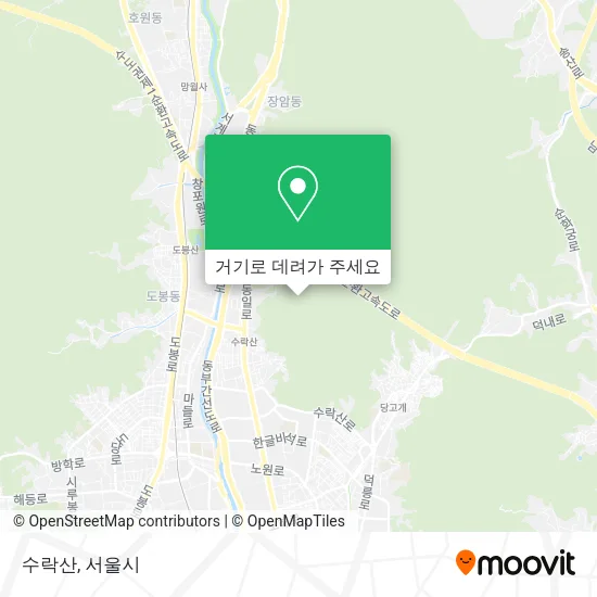 수락산 지도