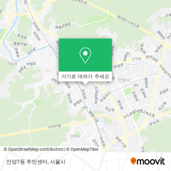 안양7동 주민센터 지도
