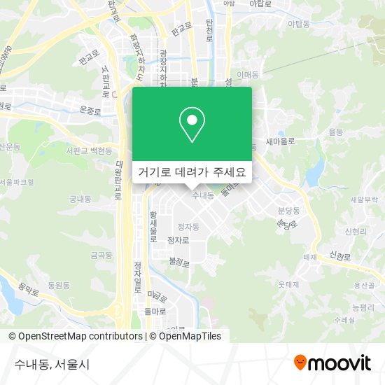 수내동 지도