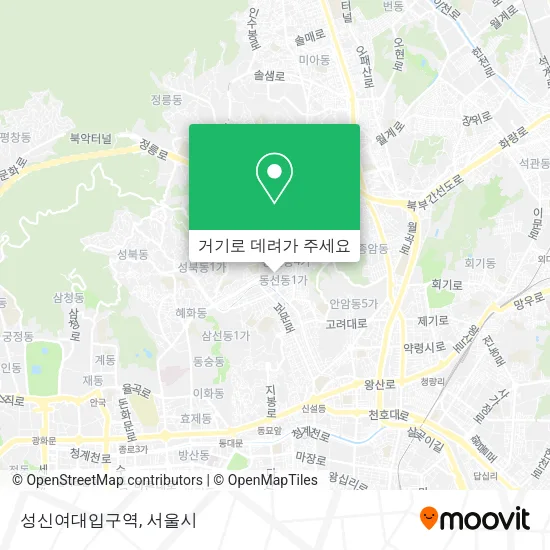 성신여대입구역 지도