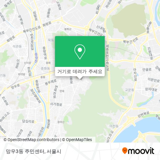 망우3동 주민센터 지도