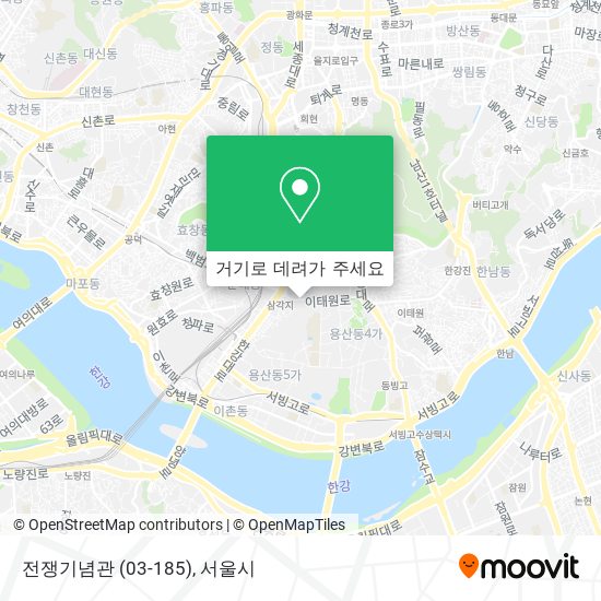 전쟁기념관 (03-185) 지도