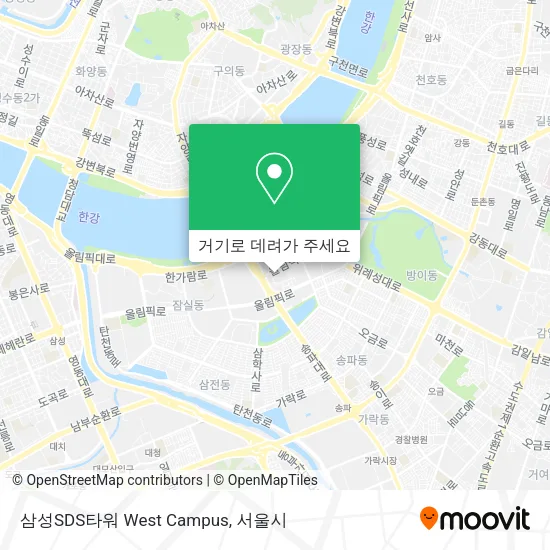 삼성SDS타워 West Campus 지도