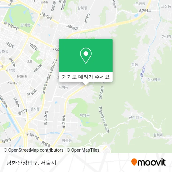 남한산성입구 지도