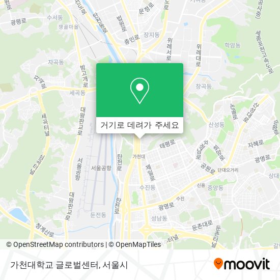 가천대학교 글로벌센터 지도