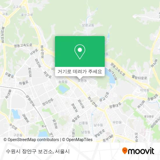 수원시 장안구 보건소 지도