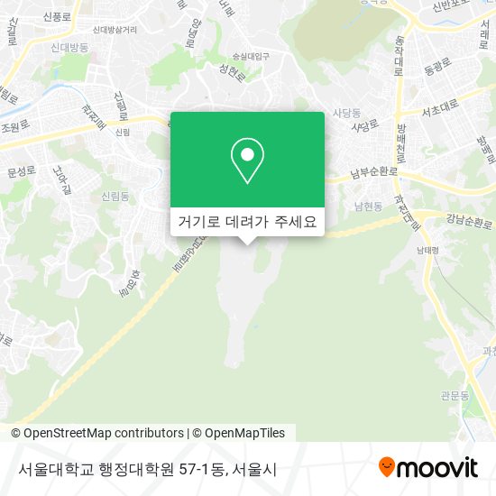 서울대학교 행정대학원 57-1동 지도