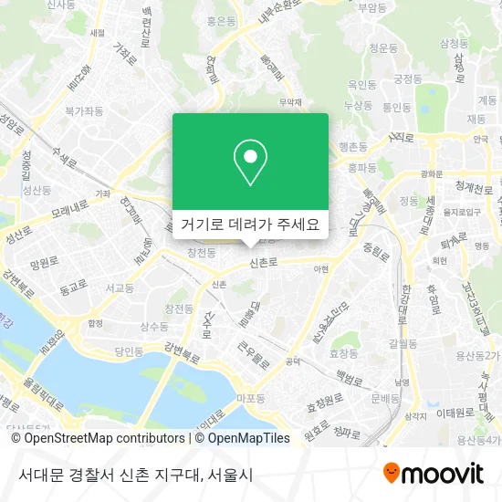 서대문 경찰서 신촌 지구대 지도