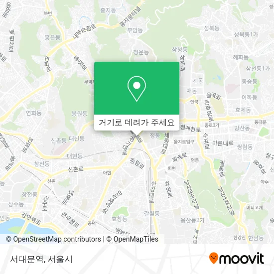 서대문역 지도