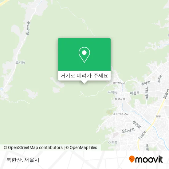 북한산 지도