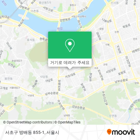 서초구 방배동 855-1 지도