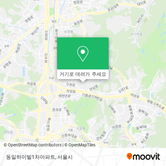 동일하이빌1차아파트 지도