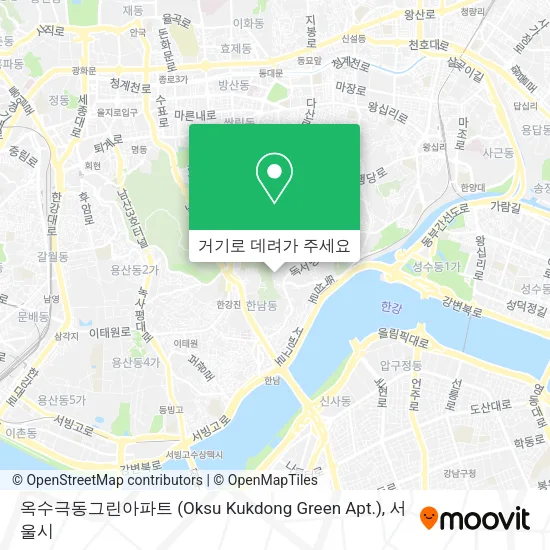 옥수극동그린아파트 (Oksu Kukdong Green Apt.) 지도