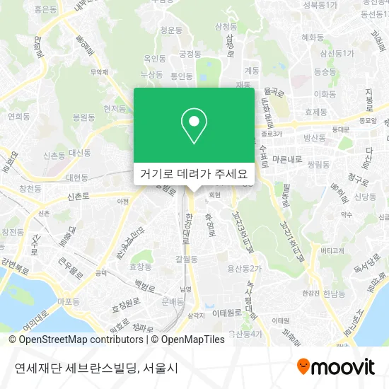 연세재단 세브란스빌딩 지도