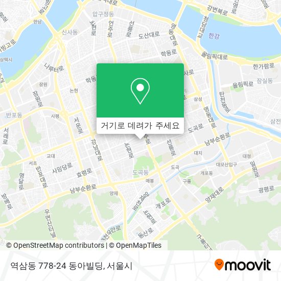 역삼동 778-24 동아빌딩 지도