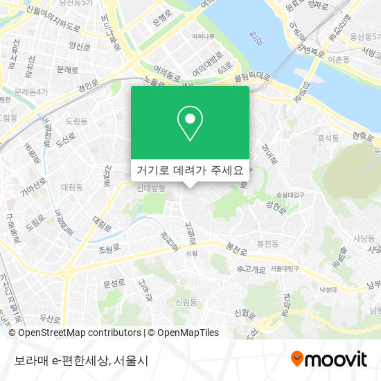 보라매 e-편한세상 지도