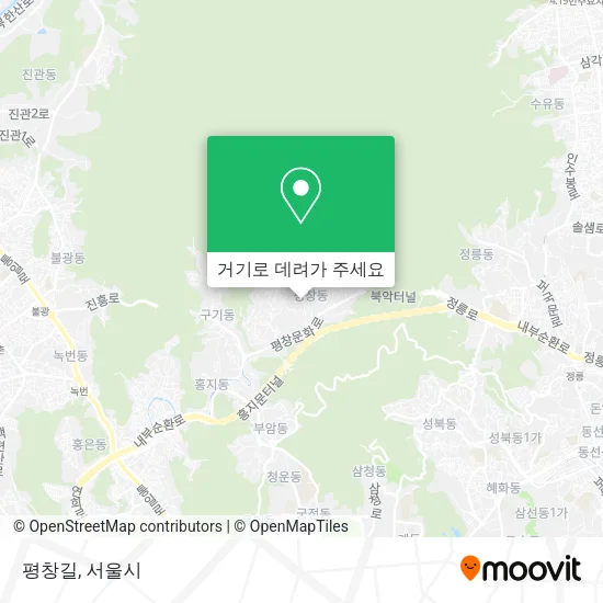 평창길 지도