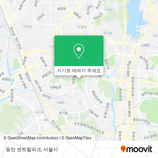 동탄 센트럴파크 지도