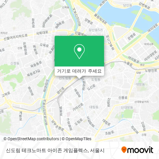신도림 테크노마트 아이존 게임플렉스 지도