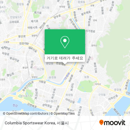 Columbia Sportswear Korea 지도