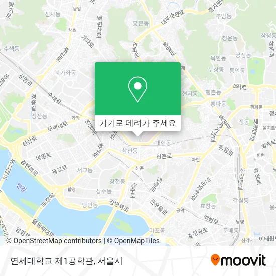 연세대학교 제1공학관 지도