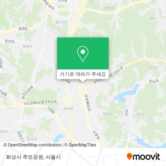 화성시 추모공원 지도