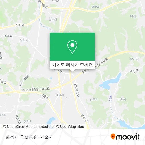 화성시 추모공원 지도