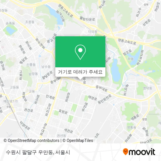 수원시 팔달구 우만동 지도