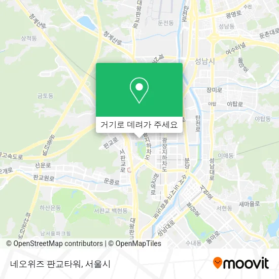 네오위즈 판교타워 지도