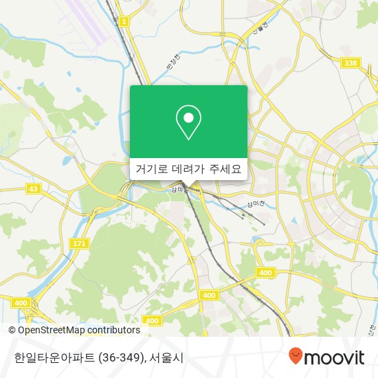 한일타운아파트 (36-349) 지도