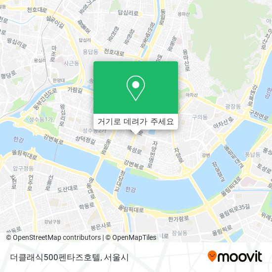 더클래식500펜타즈호텔 지도