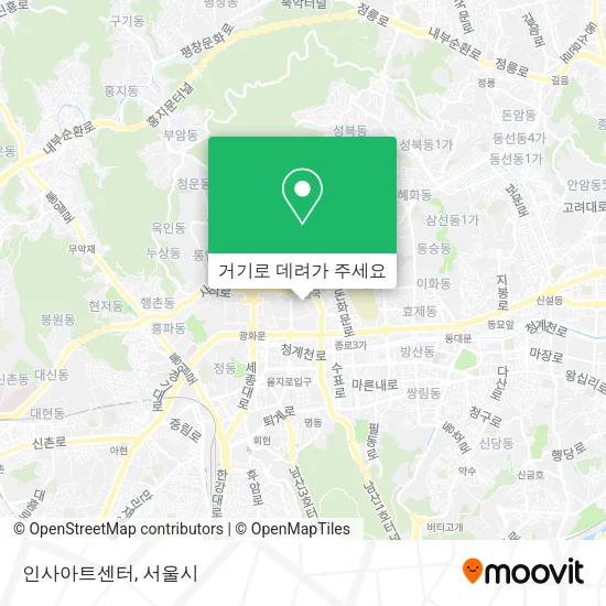 인사아트센터 지도