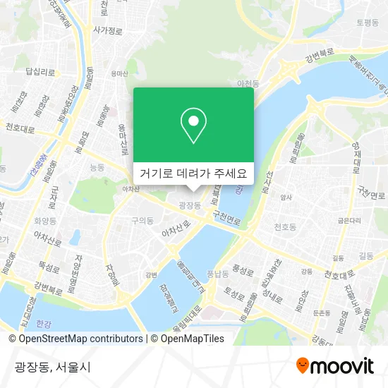 광장동 지도