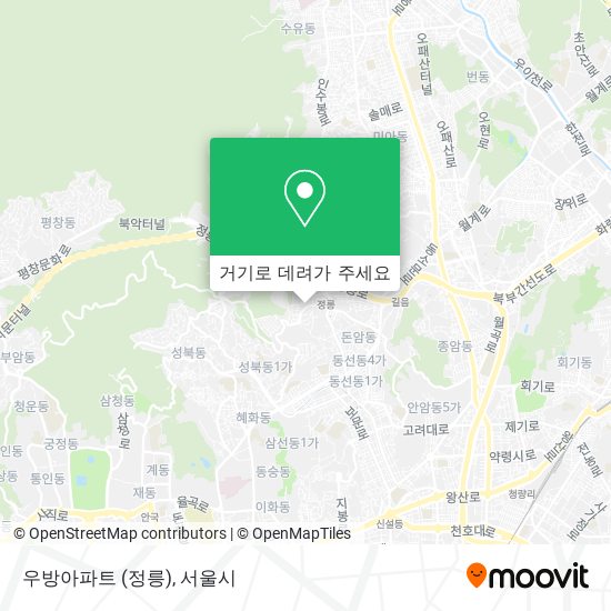 우방아파트 (정릉) 지도