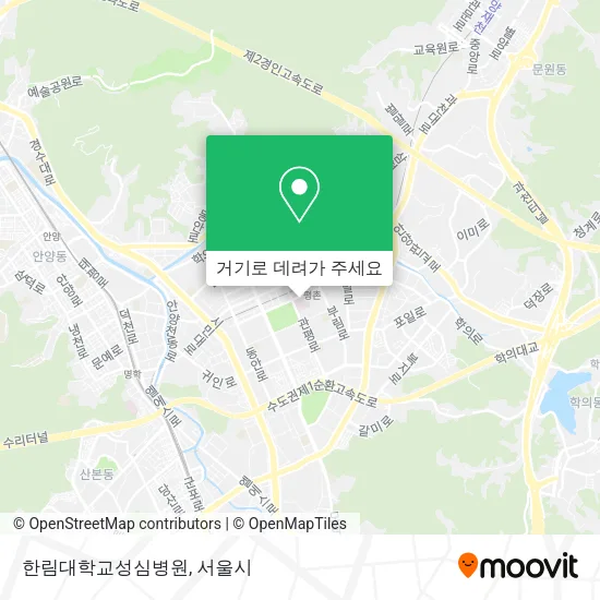 한림대학교성심병원 지도